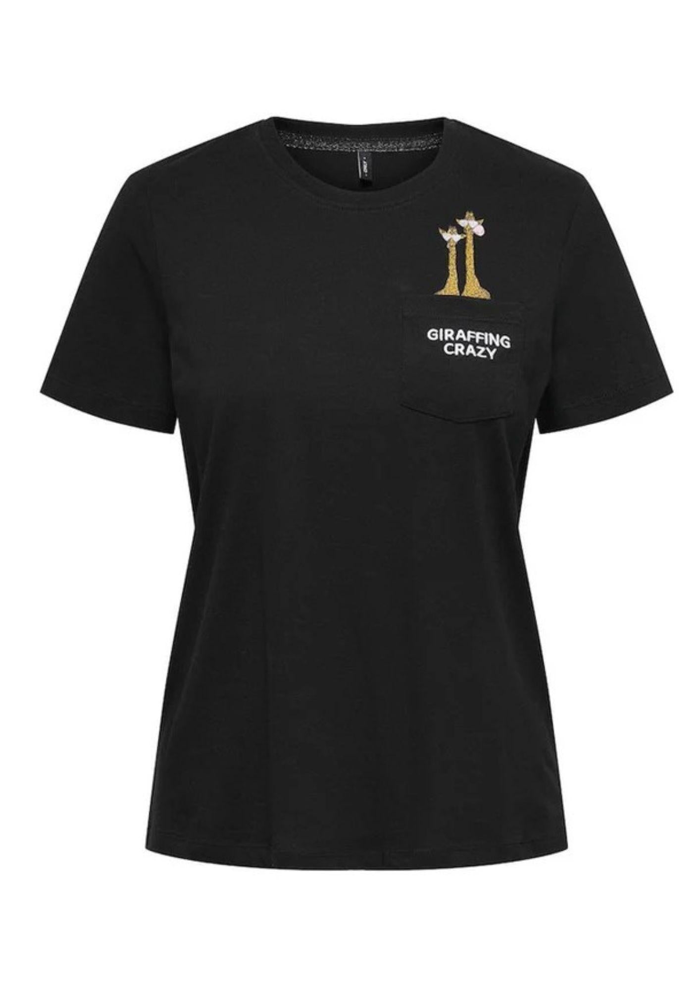 T-Shirt Donna Nera - Santangelo