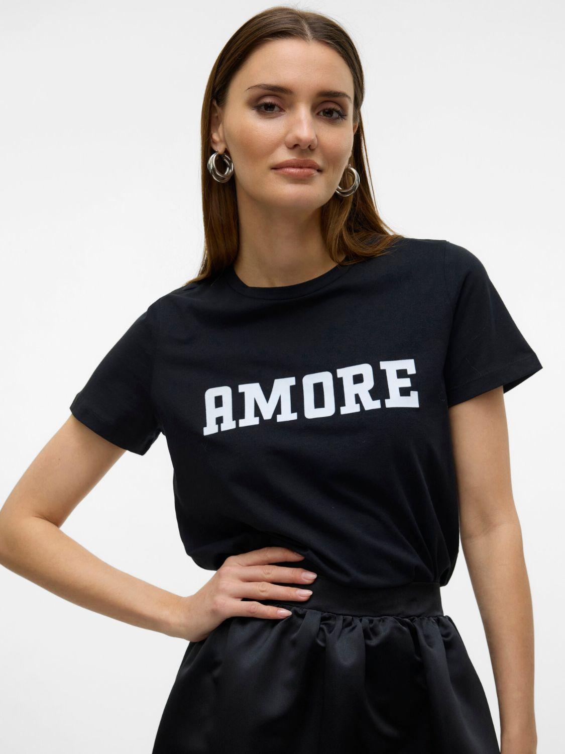 T-Shirt Donna Nero - Santangelo