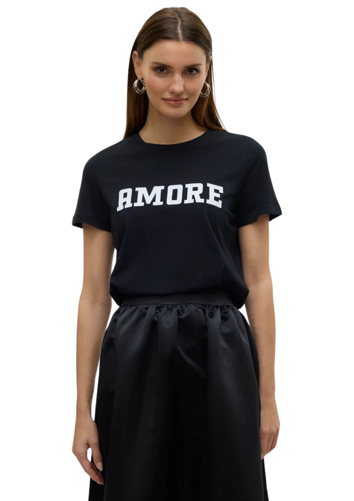 T-Shirt Donna Nero - Santangelo