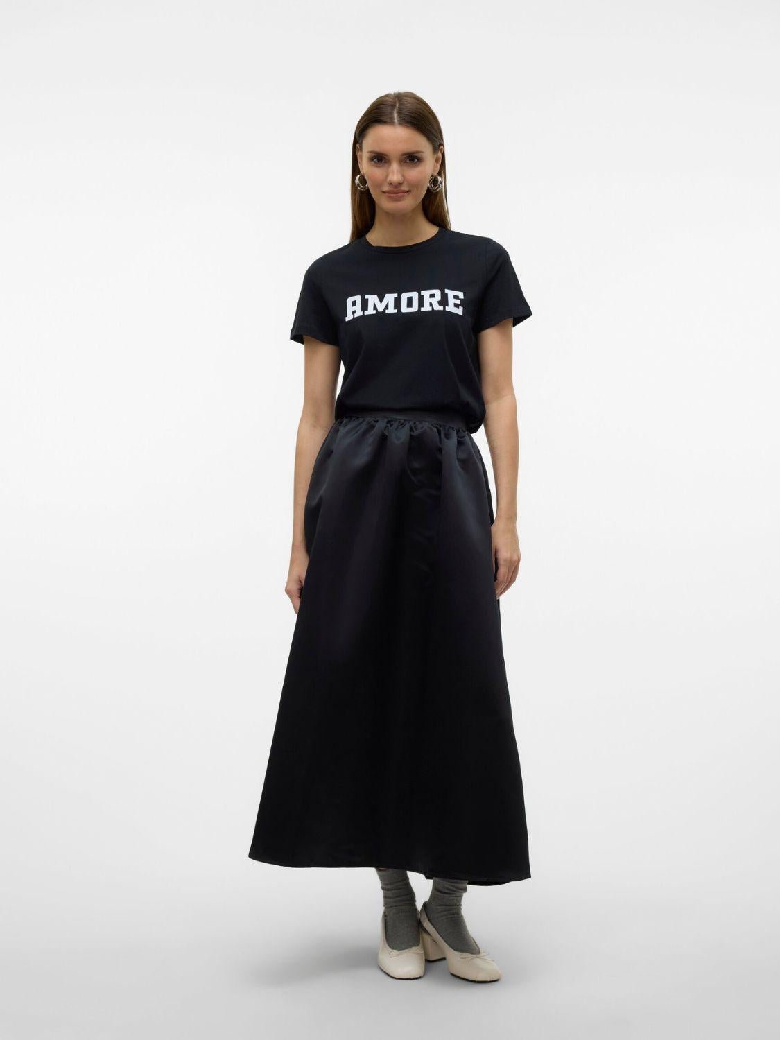 T-Shirt Donna Nero - Santangelo