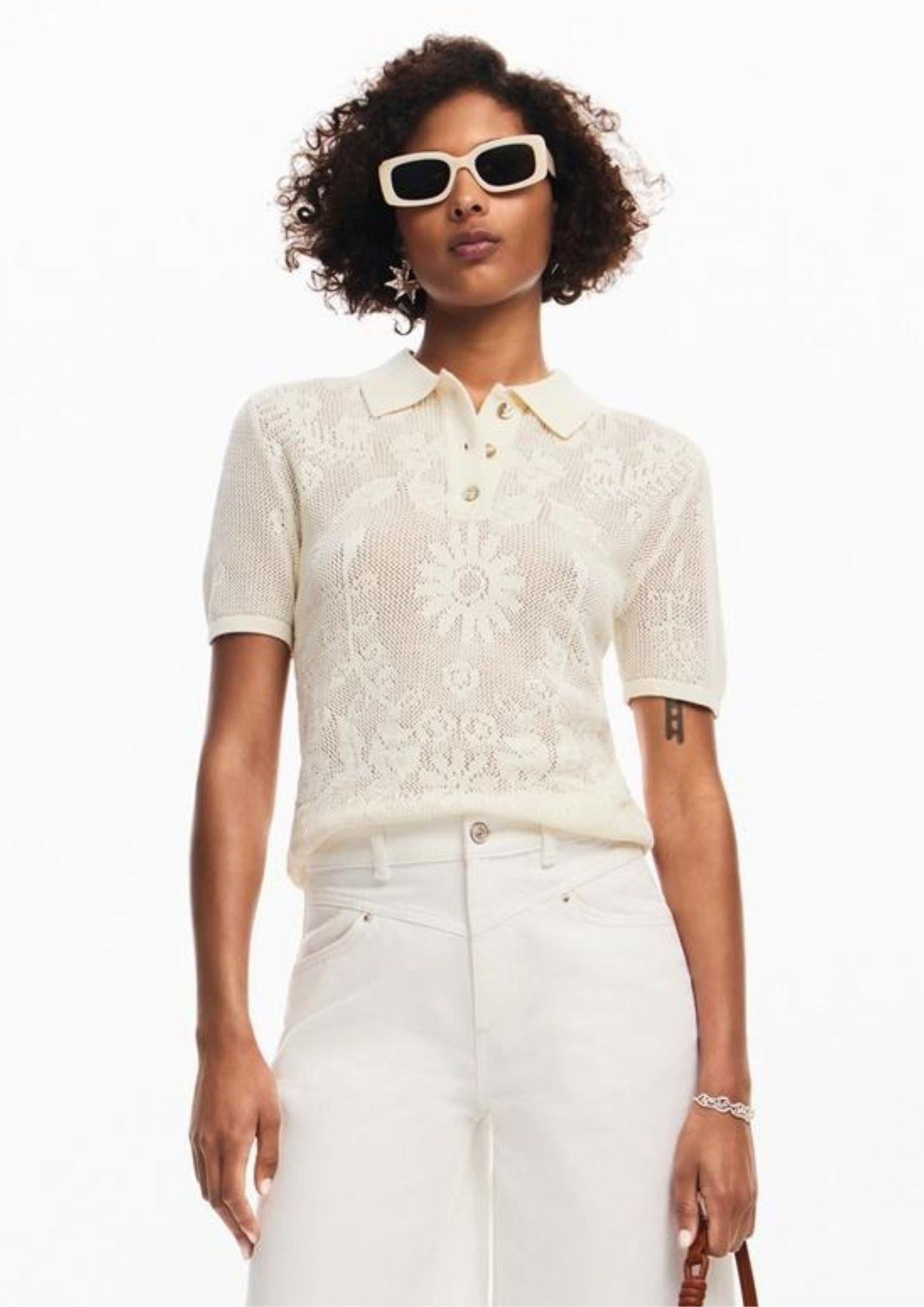 T-Shirt Donna Ray Bianca - Santangelo