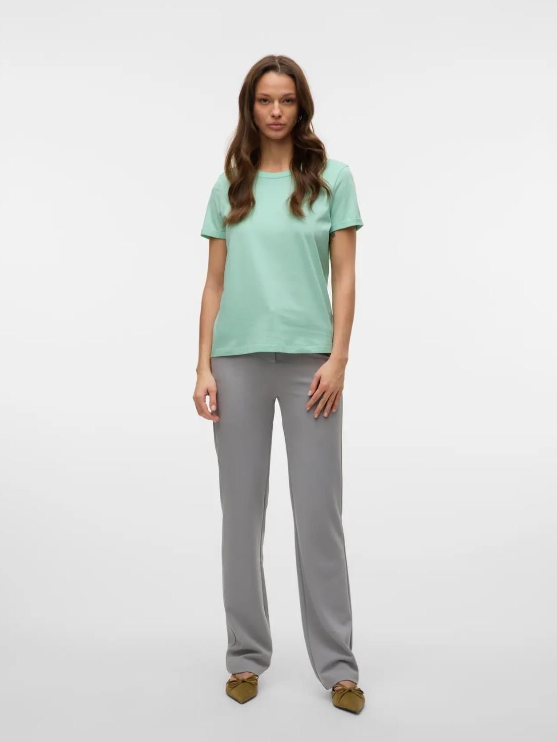 T-Shirt Donna Vmpaula Verde Chiaro - Santangelo
