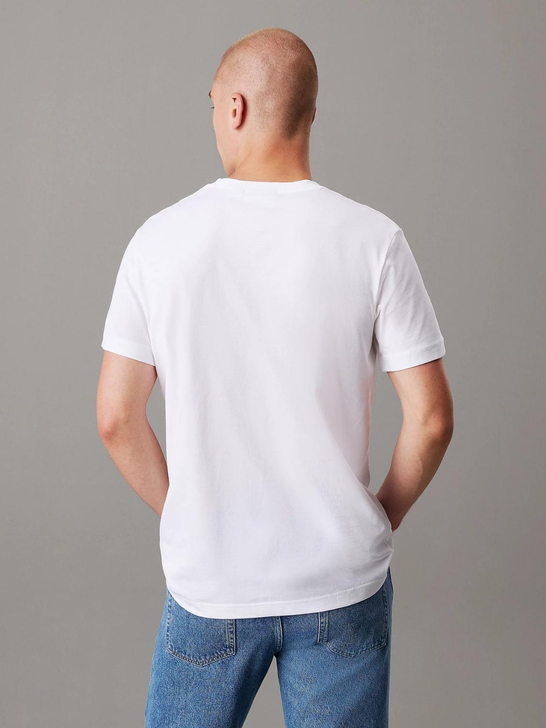 T-shirt in cotone con stemma Uomo Bright White - Santangelo