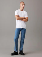 T-shirt in cotone con stemma Uomo Bright White - Santangelo