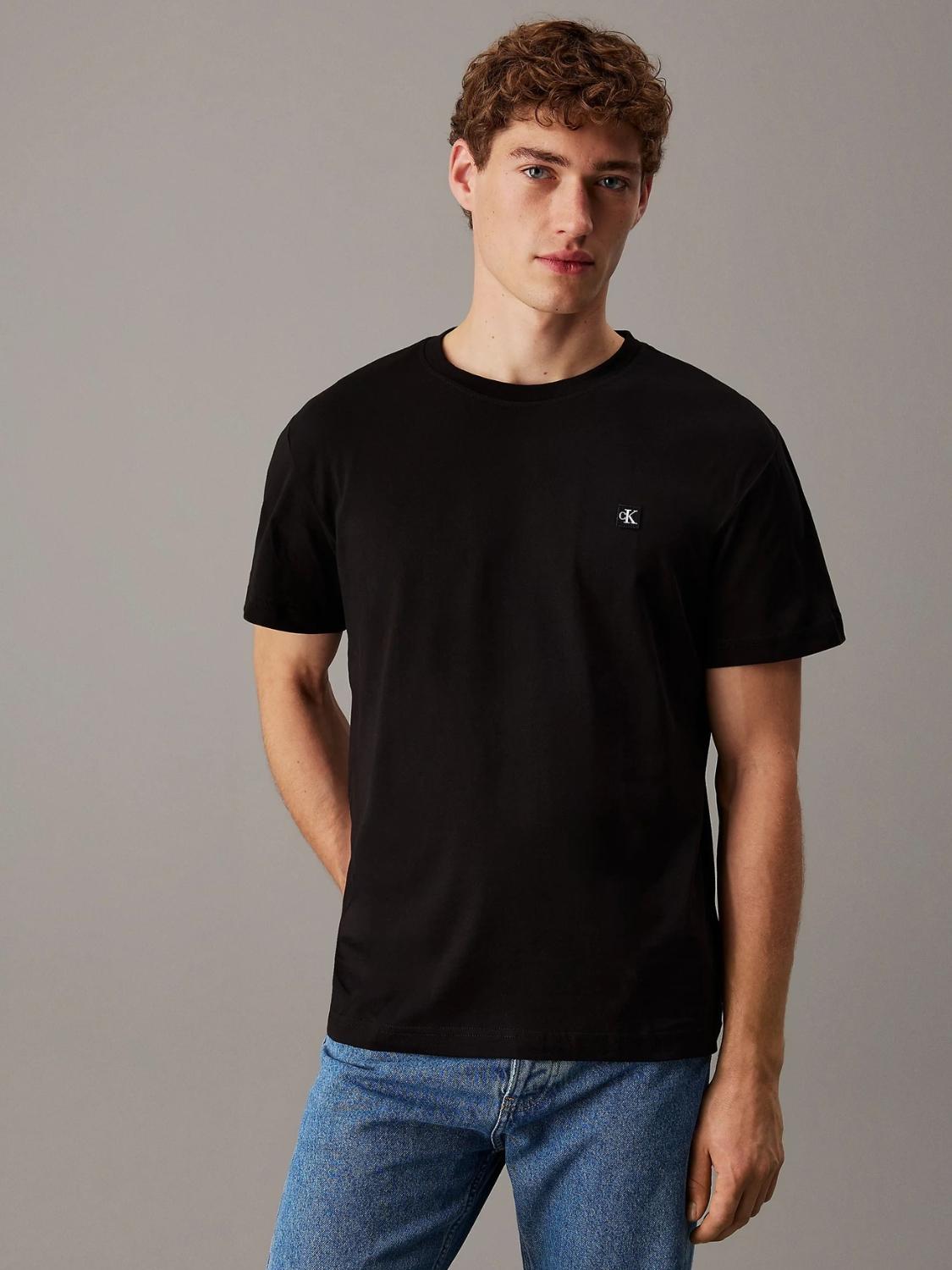 T-shirt in cotone con stemma Uomo Ck Black - Santangelo