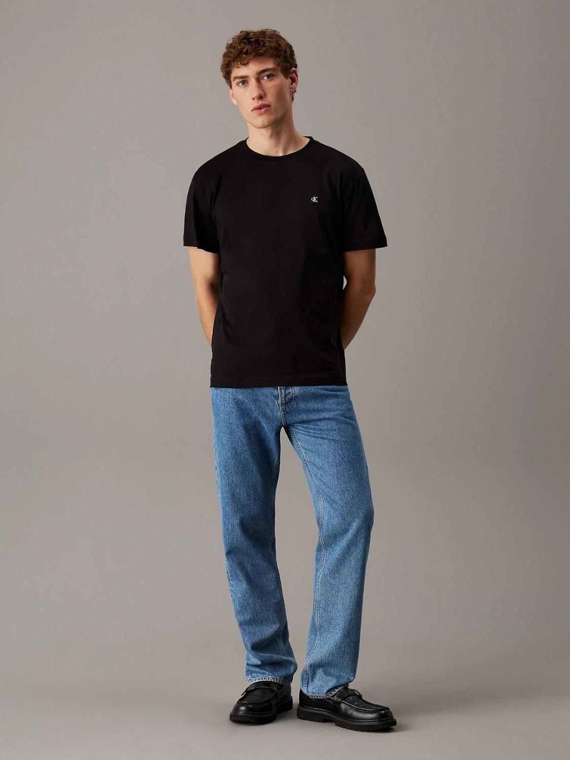 T-shirt in cotone con stemma Uomo Ck Black - Santangelo