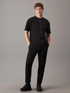 T-shirt in cotone interlock taglio relaxed Uomo CK Black - Santangelo