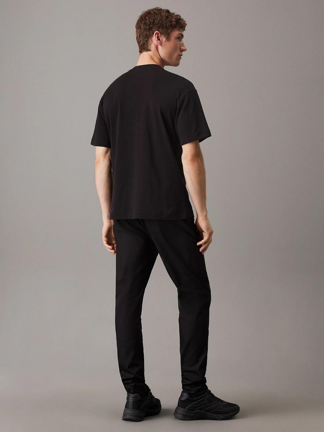 T-shirt in cotone interlock taglio relaxed Uomo CK Black - Santangelo