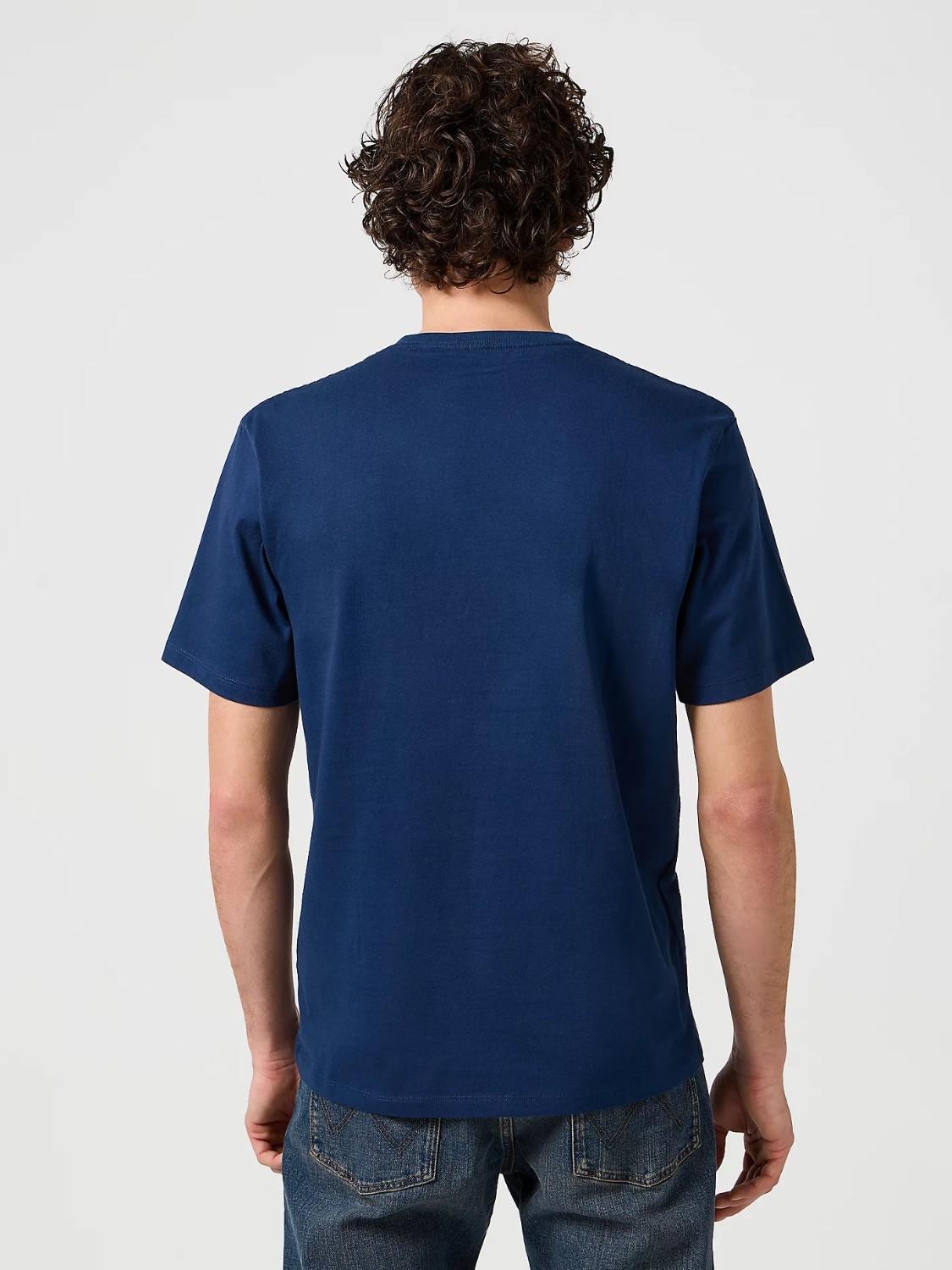 T-Shirt Small Logo Uomo Blu Navy - Santangelo
