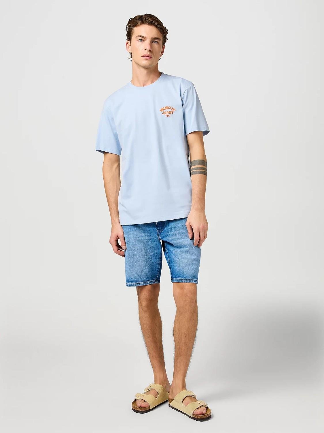 T-Shirt Small Logo Uomo Niagara Mist - Santangelo
