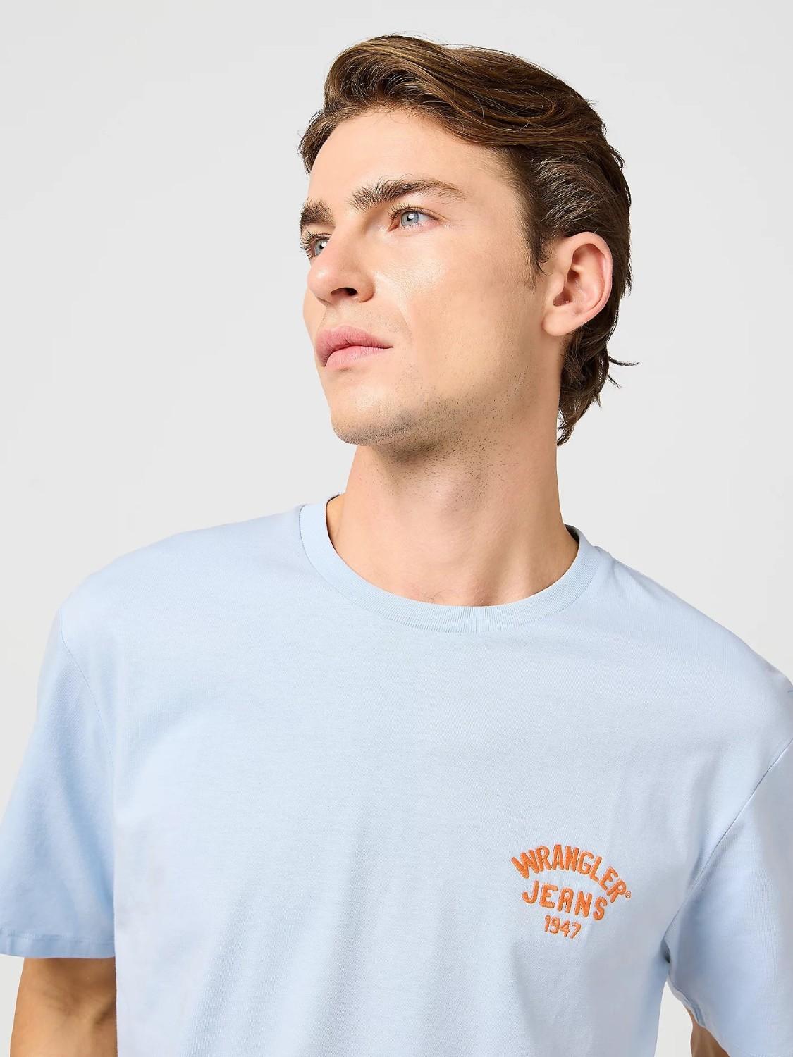 T-Shirt Small Logo Uomo Niagara Mist - Santangelo