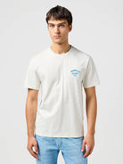 T-Shirt Small Logo Uomo Vintage White - Santangelo