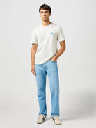 T-Shirt Small Logo Uomo Vintage White - Santangelo