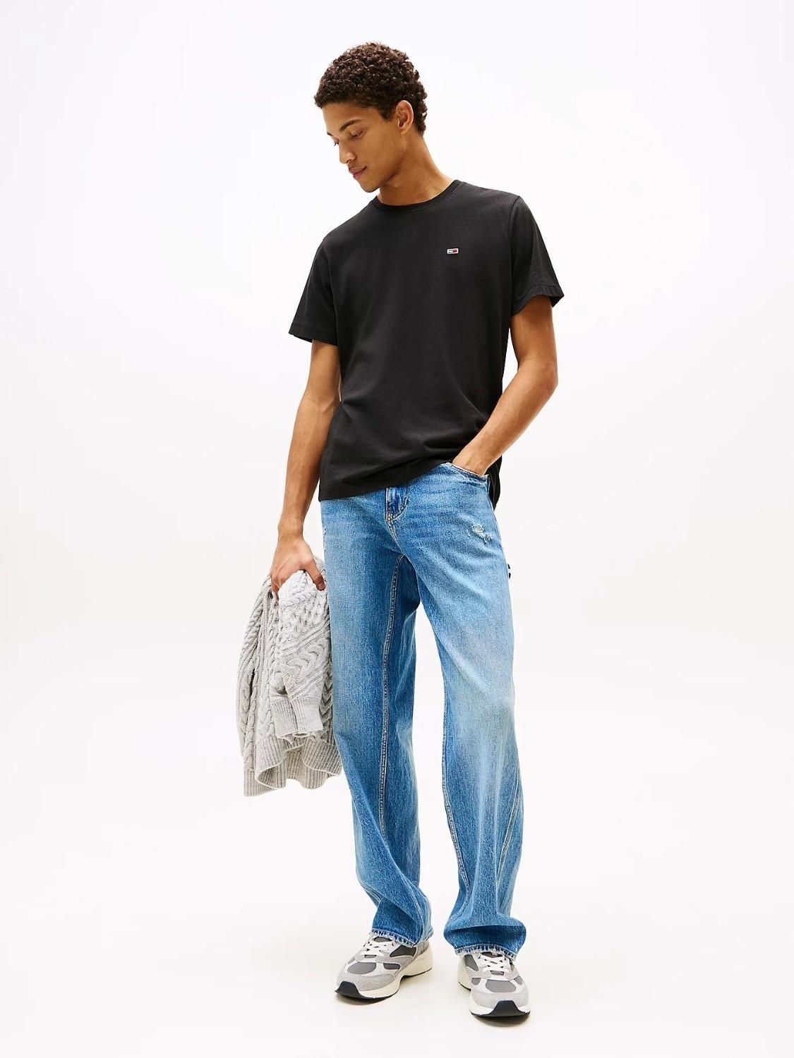 Tommy Hilfiger T-shirt Classics regular fit Uomo Nero - Santangelo