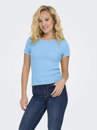 Top aderente Donna Azzurro - Santangelo