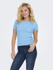 Top aderente Donna Azzurro