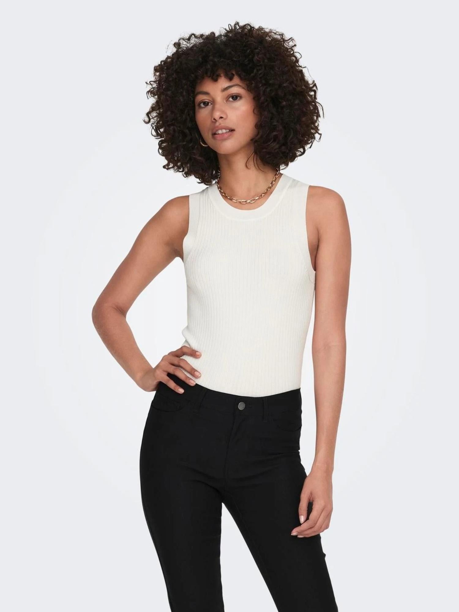 Top Donna Bianco Cloud Dancer - Santangelo