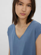 Top Donna Blu Cina - Santangelo
