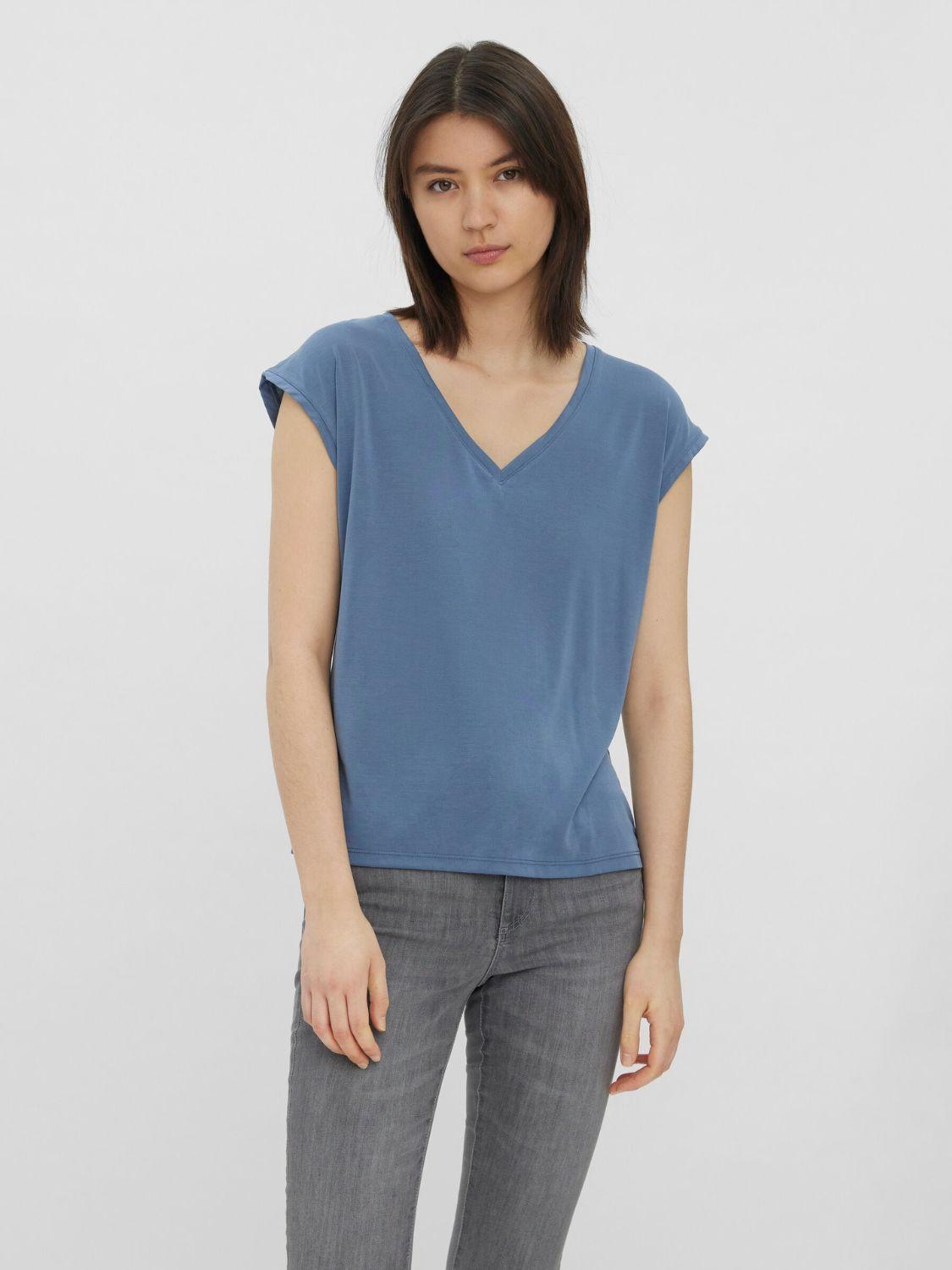 Top Donna Blu Cina - Santangelo