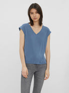 Top Donna Blu Cina - Santangelo