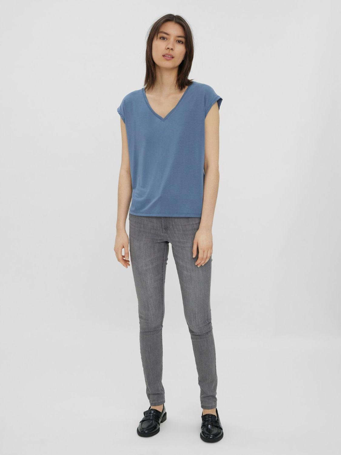 Top Donna Blu Cina - Santangelo
