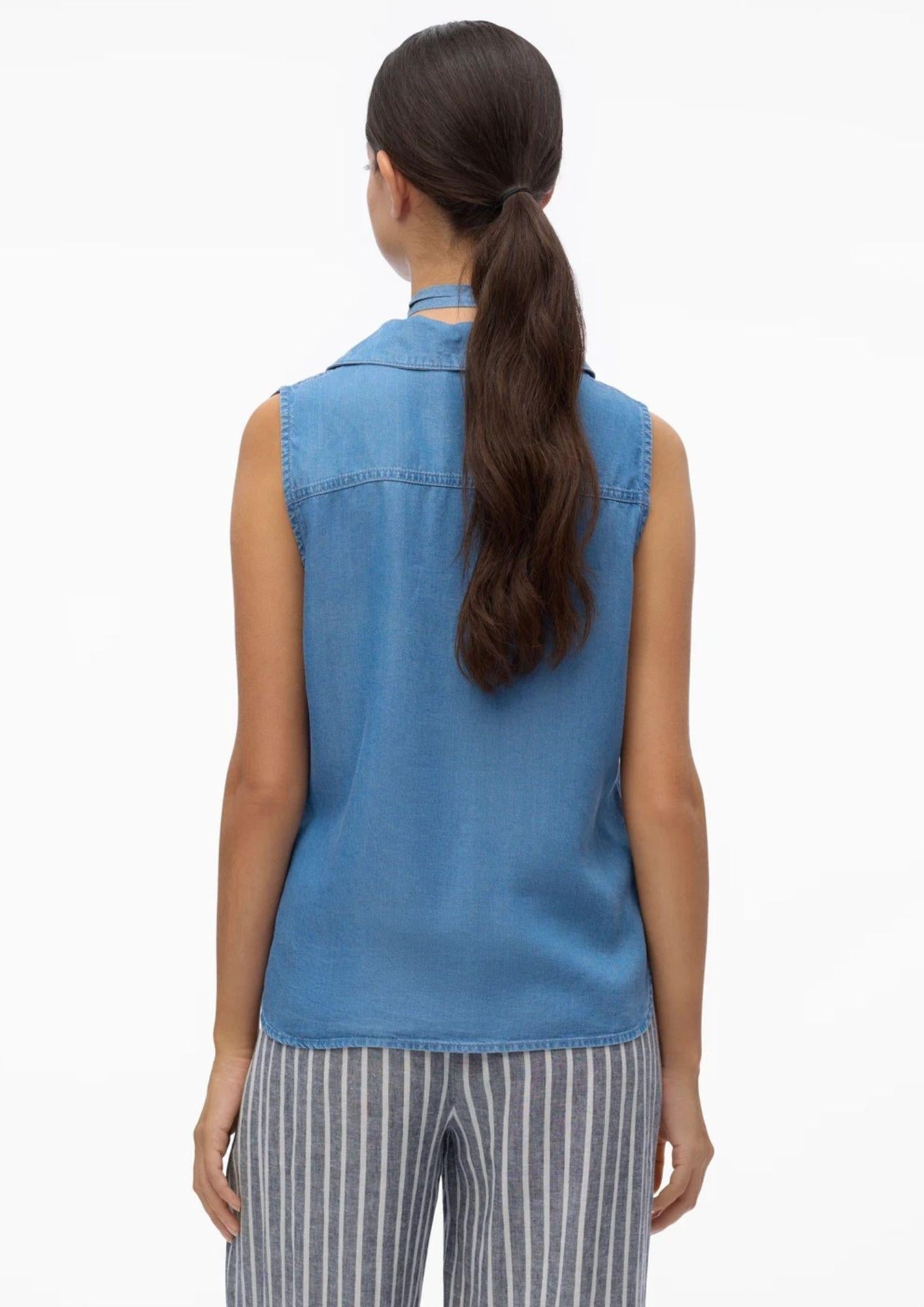 Top Donna Blue Denim - Santangelo