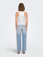Top Donna Bright White Pale gold foil - Santangelo