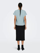 Top Donna Grigio Silver Blue - Santangelo