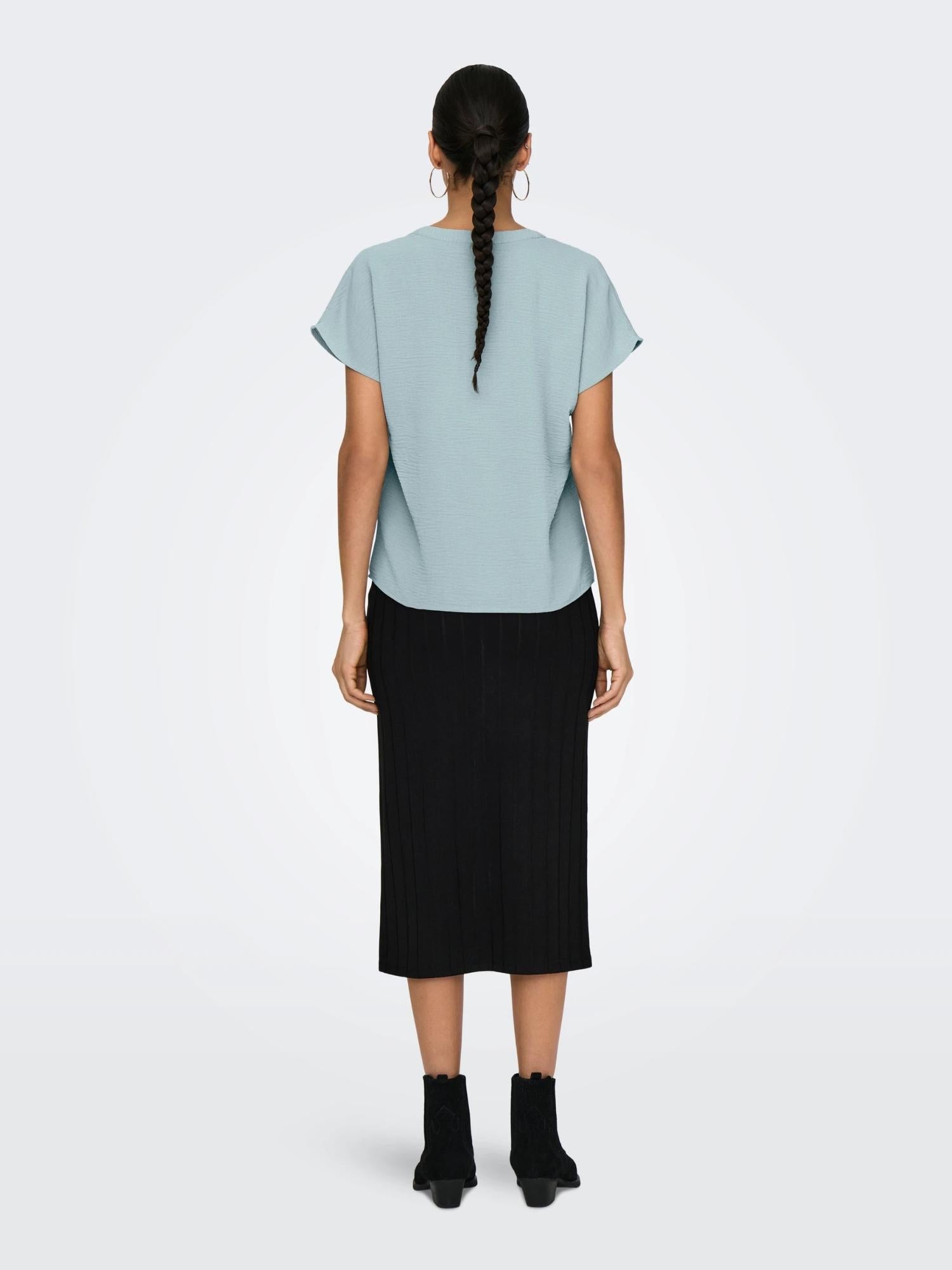 Top Donna Grigio Silver Blue - Santangelo