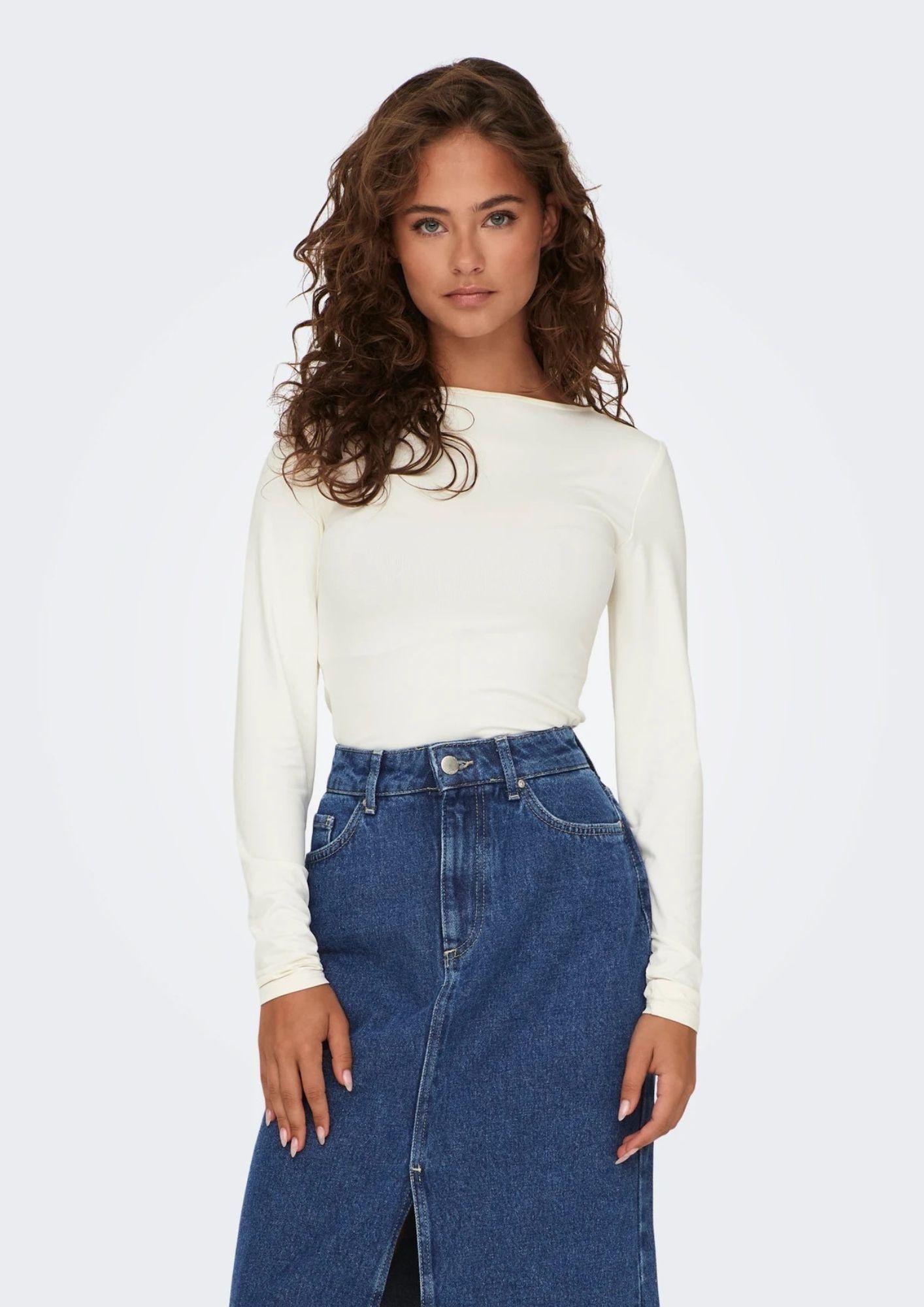 Top Donna Only Onlea Bianco - Santangelo