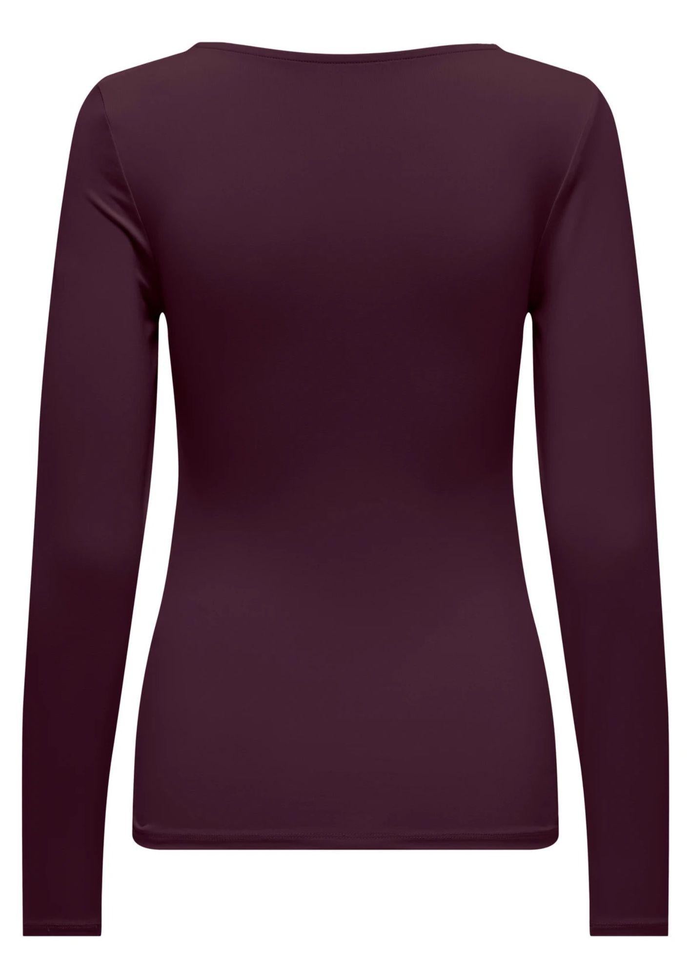 ONLY Top Donna Only Onlea Bordeaux Top