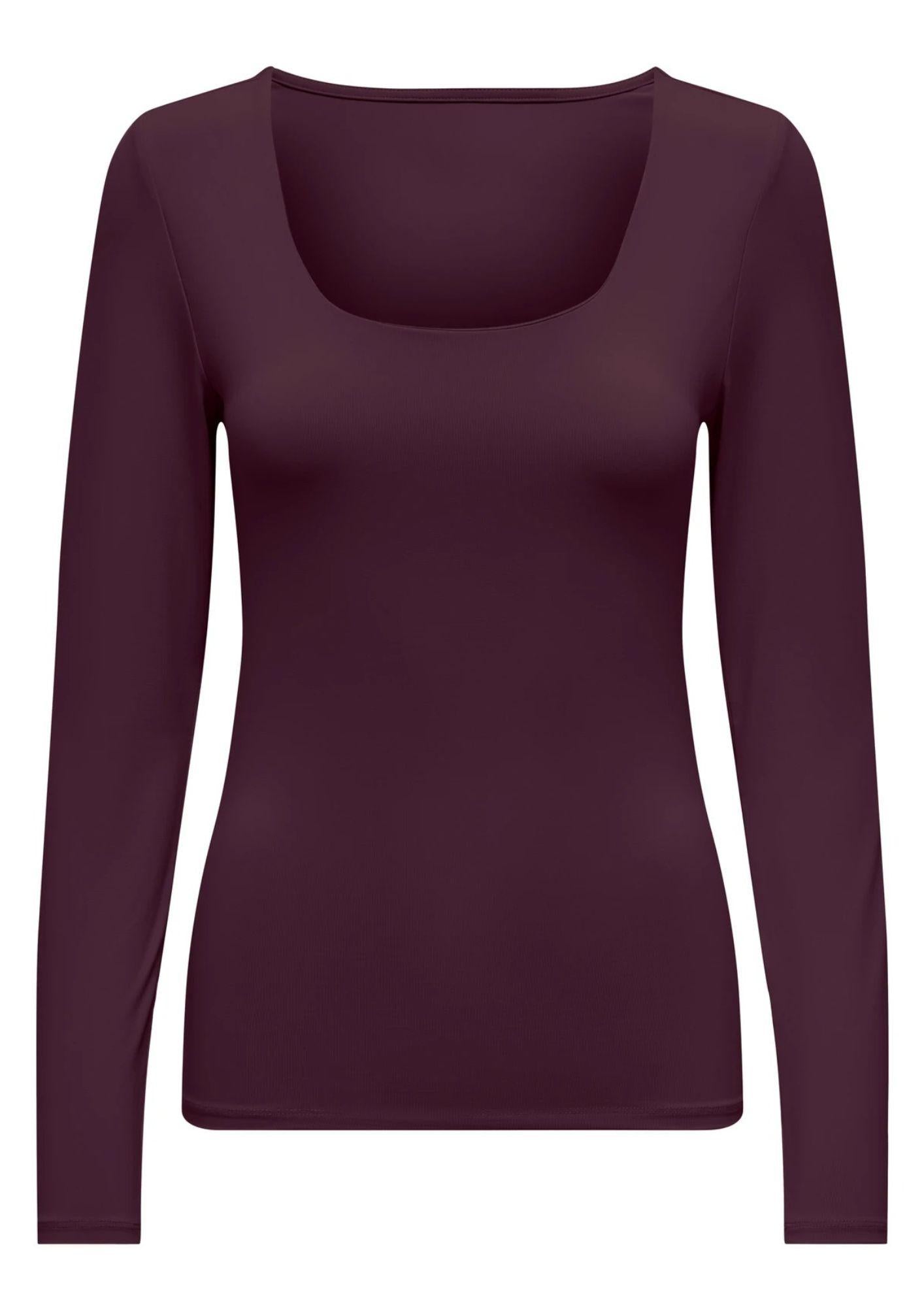 ONLY Top Donna Only Onlea Bordeaux Top