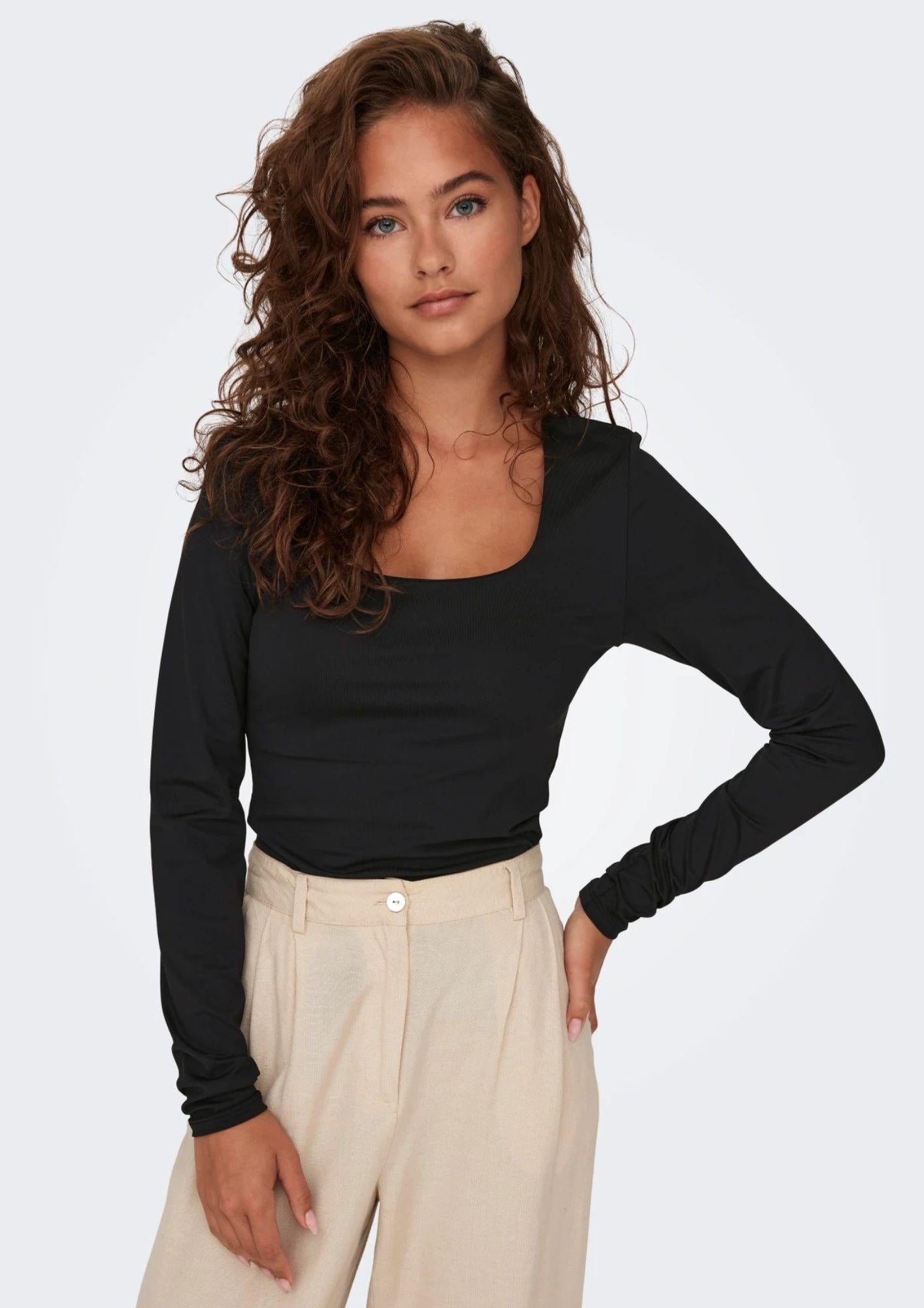 Top Donna Only Onlea Nero - Santangelo