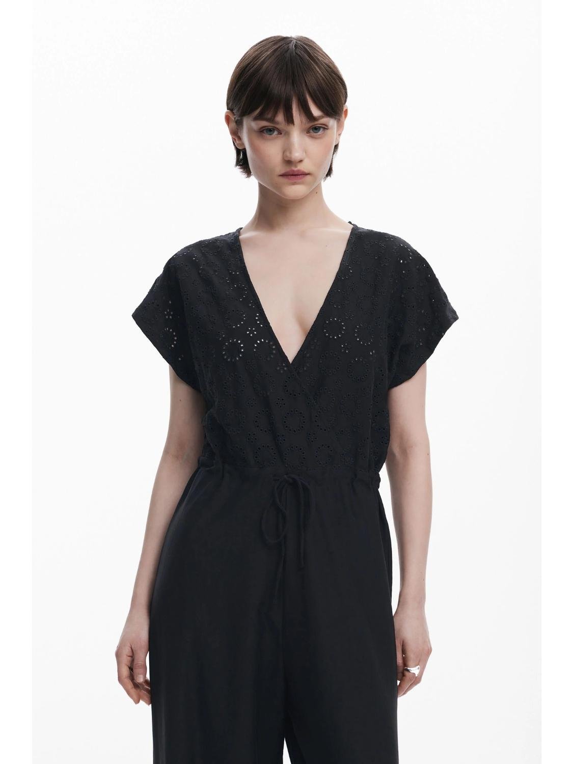Tuta traforata Donna Nero - Santangelo