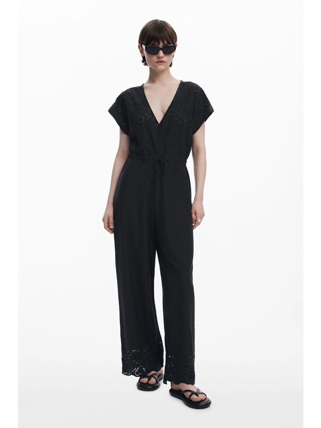 Tuta traforata Donna Nero - Santangelo