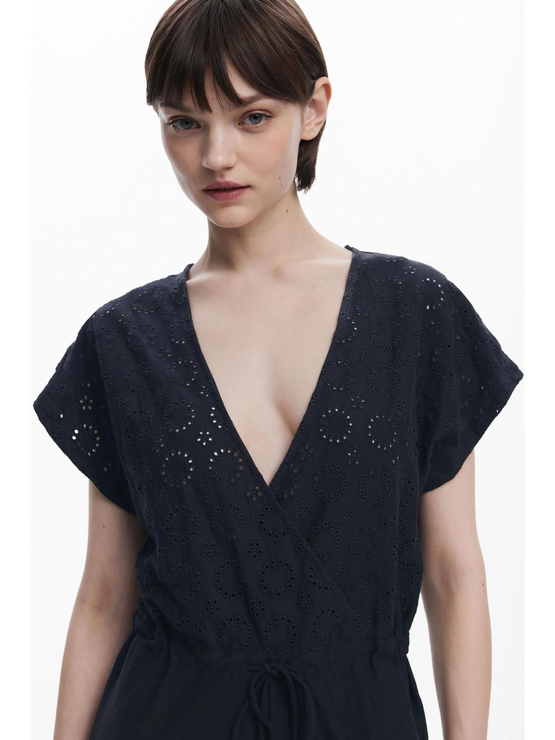 Tuta traforata Donna Nero - Santangelo