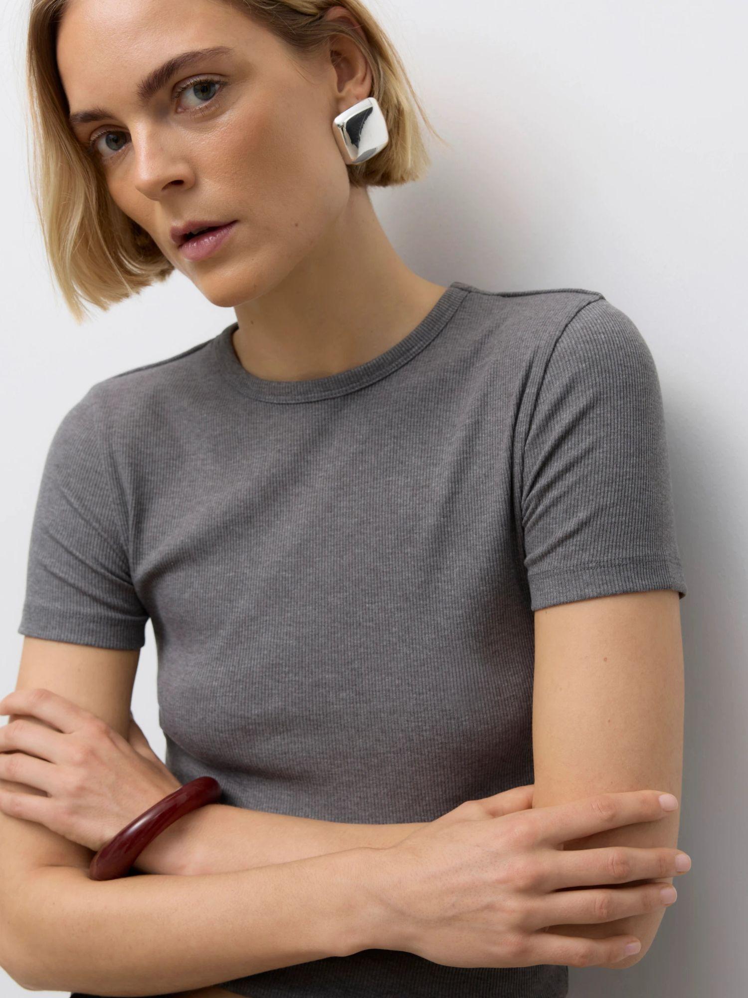 VERO MODA Vero Moda AWIRWINA Top Donna Medium Grey Melange T-Shirt