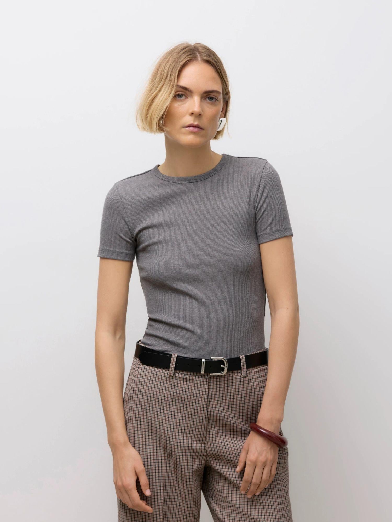 VERO MODA Vero Moda AWIRWINA Top Donna Medium Grey Melange T-Shirt
