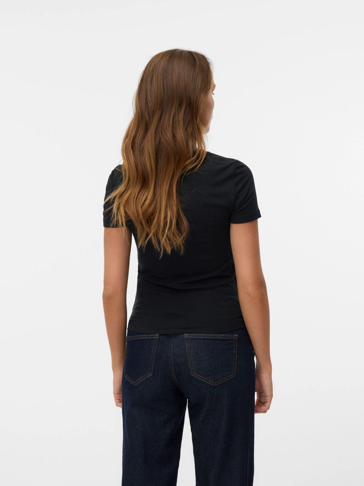 VERO MODA Vero Moda AWIRWINA Top Donna Nero T-Shirt