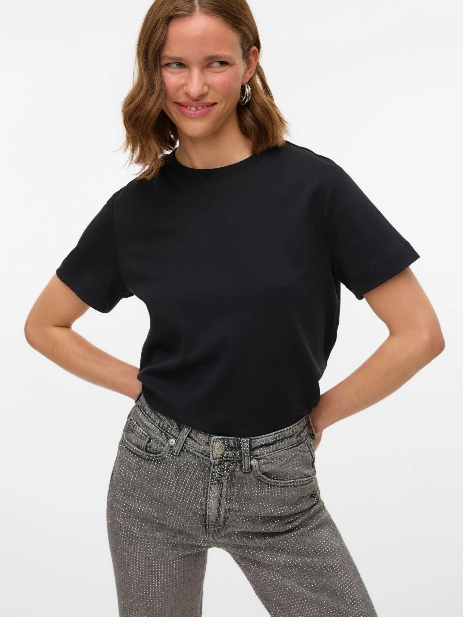 VERO MODA Vero Moda AWNAIMA T-Shirt Donna Nero T-Shirt