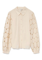 VERO MODA Vero Moda Camicia Donna Fabena Bianco Betulla Camicia