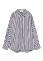 VERO MODA Vero Moda Camicia Donna Parina Azzurra Righe Bordeaux e Biache Camicia