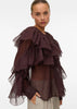 Chemise Sabrina marron chocolat pour femme Vero Moda