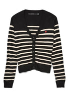 Vero Moda Cardigan Donna Nero e Bianco - Santangelo