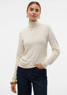 VERO MODA Vero Moda Pullover Donna Iris Beige Chiaro Pullover