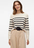 Vero Moda Pullover Donna Saba Bianco Panna righe Nere