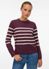 Vero Moda Pullover Donna Saba Bordeaux Strisce Bianche