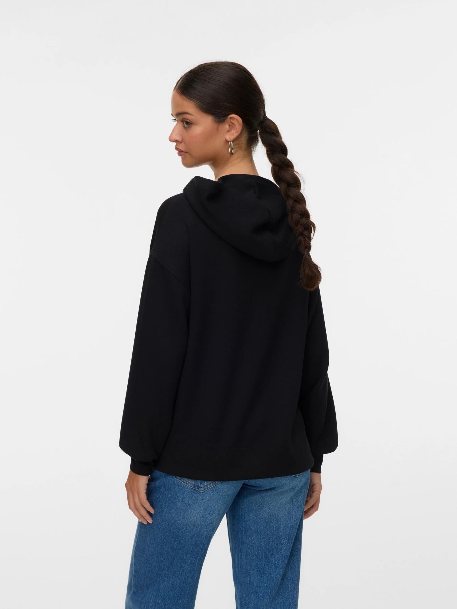 Vero Moda VMHALI Felpa Donna Nero - Santangelo