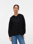 Vero Moda VMHALI Felpa Donna Nero - Santangelo