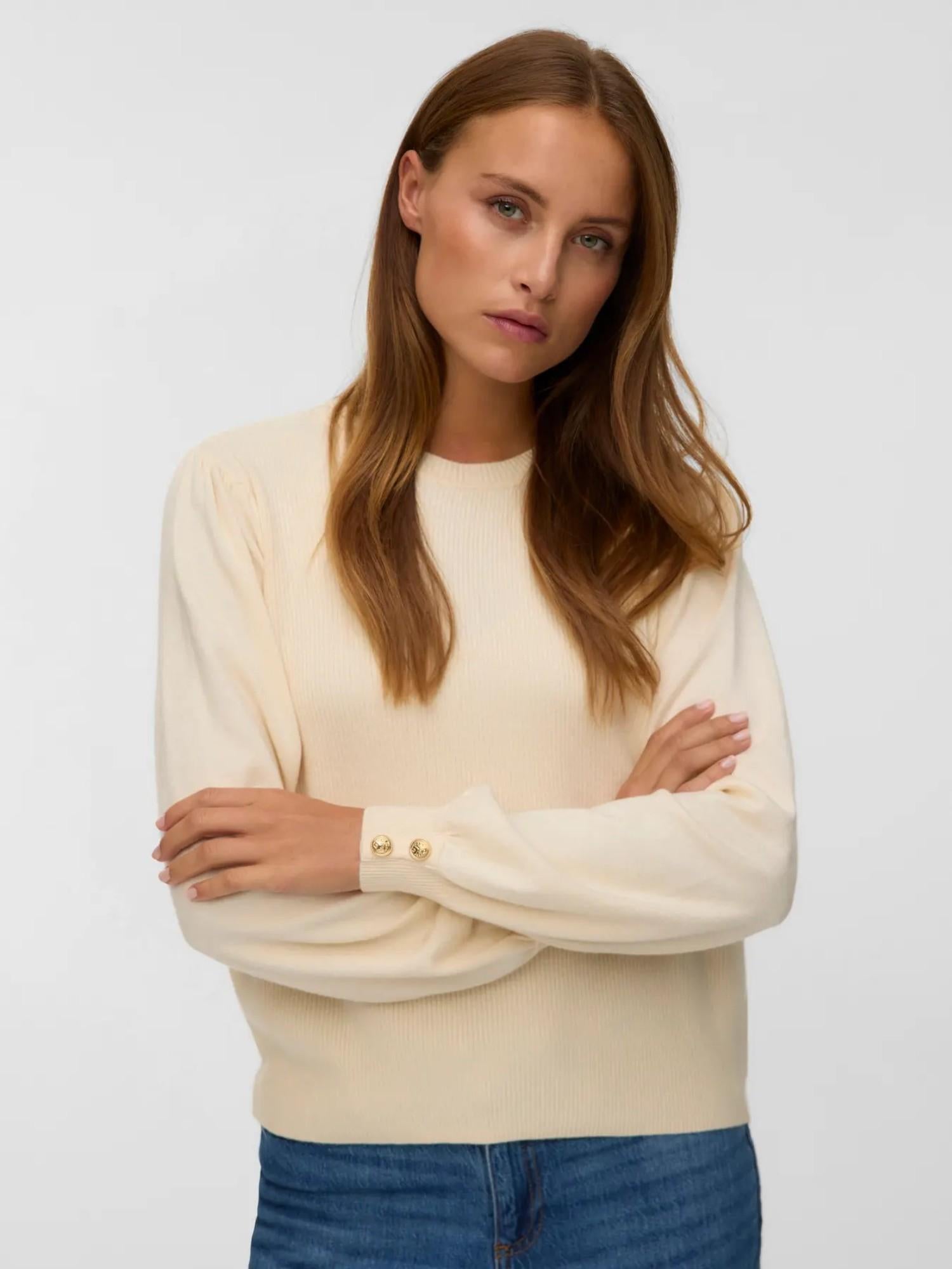 Vero Moda VMHOLLYKARIS Pullover Donna Birch - Santangelo